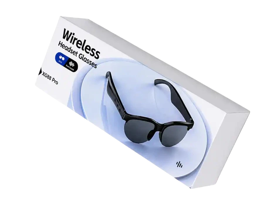 Smart audio glasses with slim frame